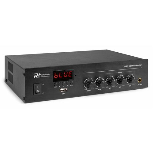 Power Dynamics PDM25 - Amplificateur 100V 25W, Bluetooth, MP3, USB, AUX, avec Télécommande État correct - Power Dynamics reconditionné disponible sur Fnac