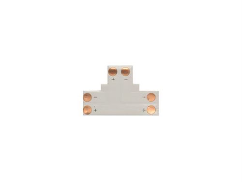 adaptateur angle pour flexible led en t - 1 couleur 10 mm