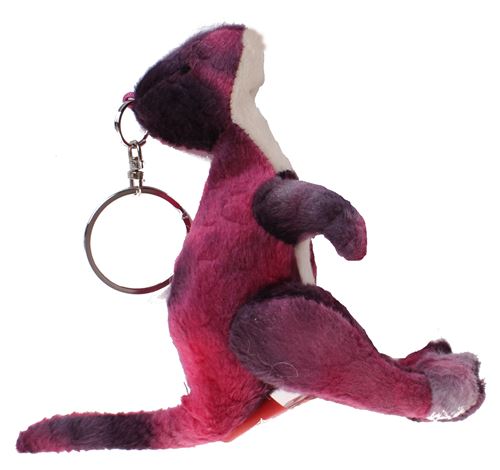 Kamparo porte-clés dino 11 cm rose/noir