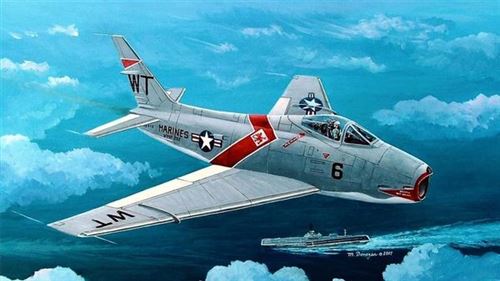 HOBBY BOSS Maquette avion  North American FJ-4 Fury- 1/48 - Maquette d