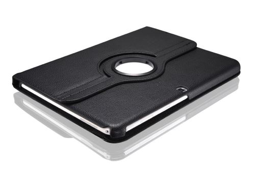 WISETONY® Etui PU cuir Coque Housse rotative 360°pour Samsung Galaxy Tab 4 T530/T531 10.1 - Noir
