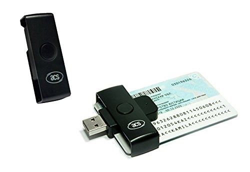 Pliable petit compact pocketmate acs acr38u-n1 lecteur de carte didentité eid smart card usb id