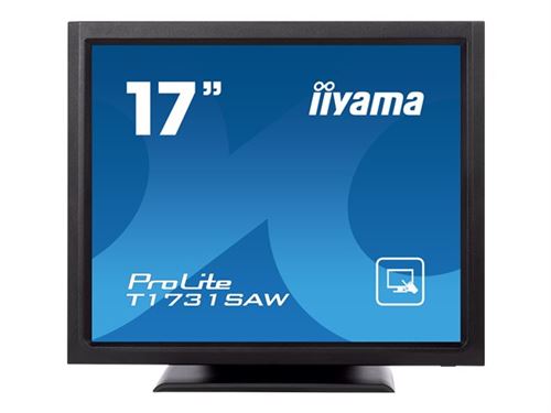 iiyama ProLite T1731SAW-B5 - LED-monitor - 17 - aanraakscherm - 1280 x 1024 - TN - 250 cd/m² - 1000:1 - 5 ms - HDMI, VGA, DisplayPort - luidsprekers - zwart