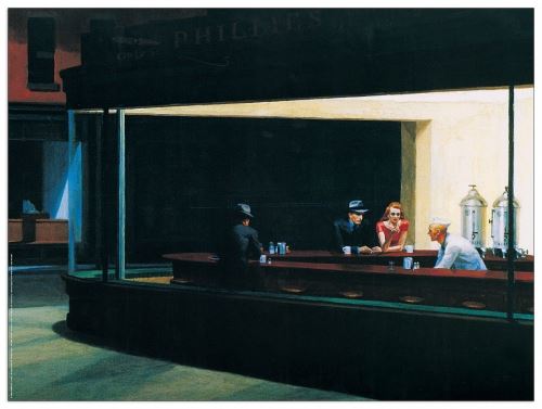 Artopweb HOPPER - Falchi della Notte (Panneaux MDF 80x60 cm)