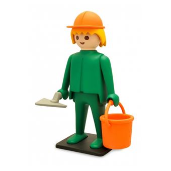 Playmobil - Statuette Nostalgia Collection Ouvrier Maçon 21 cm