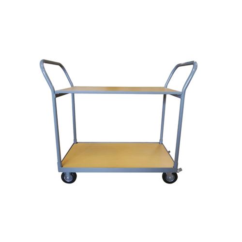 Chariot de manutention - 2 plateaux en bois - 250 kg