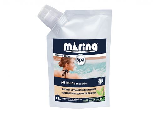 PH moins micro-billes pour spa 1,5 kg - Marina Spa