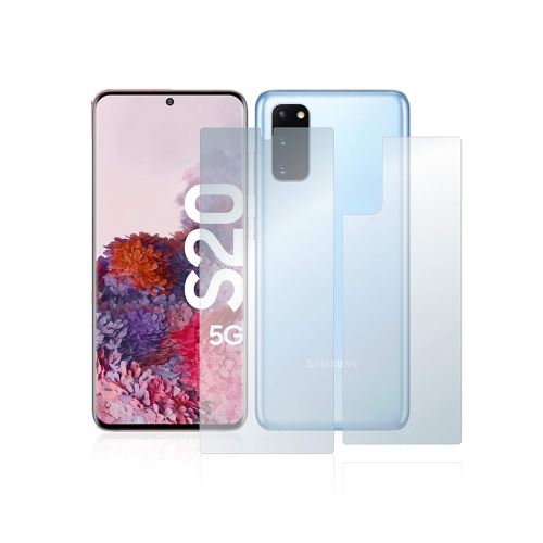 Double film Protection d'écran Face et Dos pour Samsung Galaxy S20