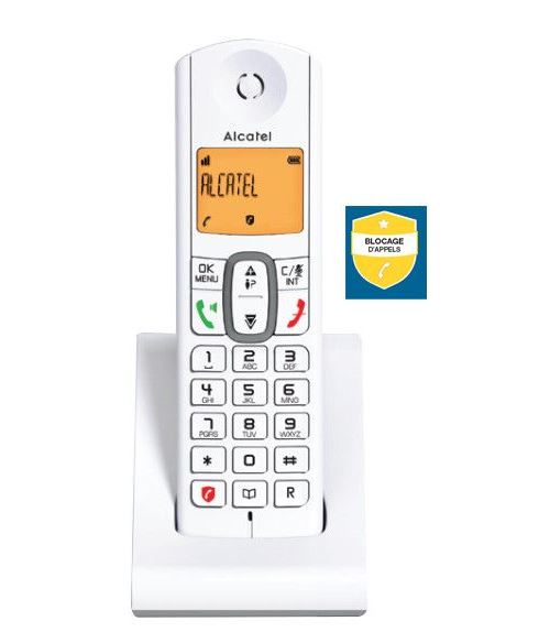 Alcatel Classic F630 - Téléphone sans fil avec ID d'appelant - DECT - (conférence) à trois capacité d'appel - gris, blanc + combiné supplémentaire