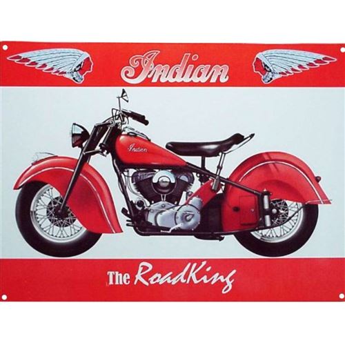 Plaque métal Moto Indian