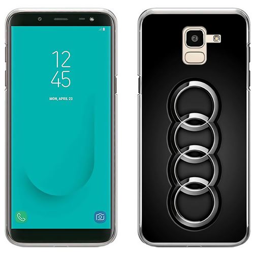 Coque pour Samsung Galaxy J6 -  Audi Logo Métal