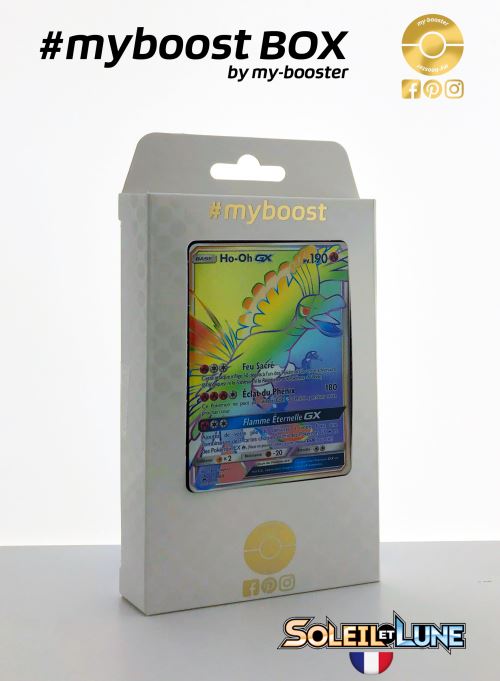 Coffret #myboost Ho-Oh GX Full Art SM80 - Soleil et Lune 4 Invasion Carmin - 10 cartes Pokemon francaises
