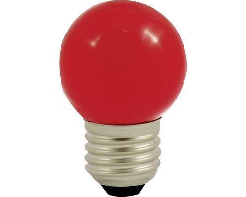 LED LightMe LM85254 230 V E27 1 W rouge en forme de goutte (Ø x L) 45 mm x 70 mm