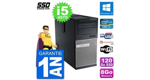 Pc tour dell 7020 intel core i5-4570 ram 8go ssd 120go windows 10 wifi
