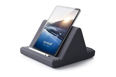 Support Tablette Oreiller Lamicall | Pour IPad, Samsung, Switch, IPhone | 4 Angles | Poche Rangement - 10
