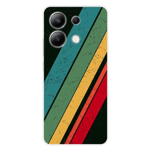 Coque en silicone imprimée compatible Xiaomi Redmi Note 13 4G Grunge