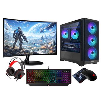 VIST PC Gaming Ryzen 7 7700 - RAM 32Go - RTX 5070 - SSD 1To M.2 - LCD 27 - W11 Pro - 1