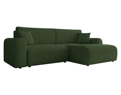 Bestmobilier Vert Canapé D'angle Convertible Naomi - Image 2