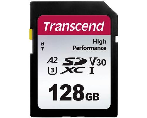 Transcend 330S - Carte mémoire flash - 128 Go - UHS-I U3 - SDXC UHS-I