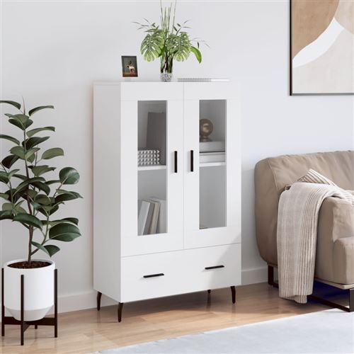 Vidaxl Blanc Buffet Haut - 69,5X31x115 Cm - Image 3