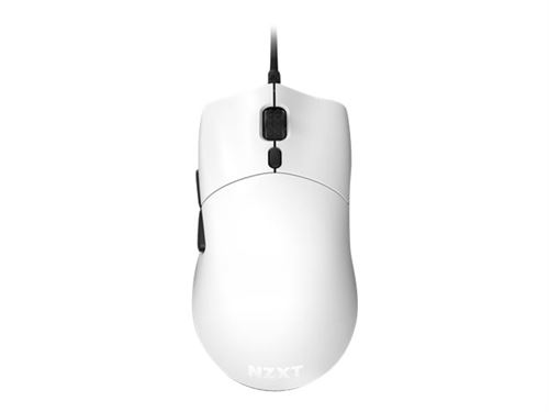 NZXT Lift - Souris - droitiers et gauchers - optique - filaire - USB - blanc mat