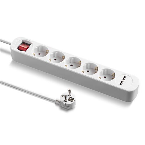Bloc multiprise PVH5 TROTEC avec 2 prises de charge USB - Électricité et  domotique - Achat & prix