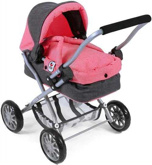 Poussette Smarty - rose gris foncé