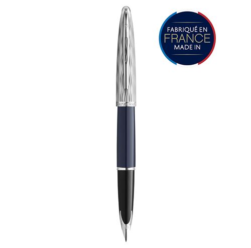 WATERMAN Carène L'Essence du bleu Stylo plume, Bleu, plume moyenne 18K, encre bleue, Coffret cadeau