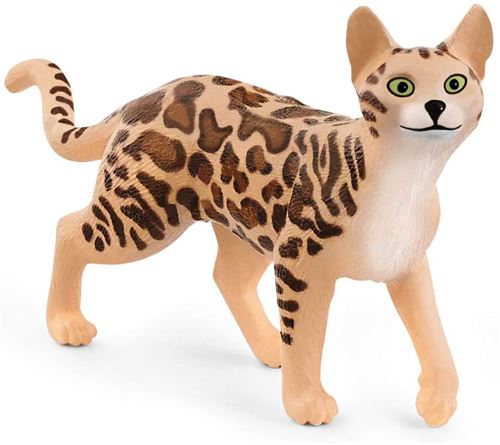 Schleich Beige Chat Bengal Schleich® - Jouet Animalier Réaliste Et Actif - Neuf - Image 3