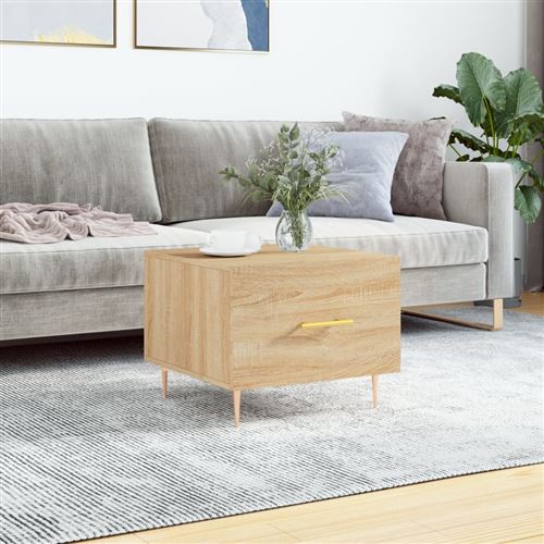 Vidaxl - Table Basse Chêne Sonoma 50X50x40 Cm - Image 2