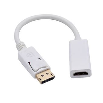 Adaptateur DisplayPort Mâle Vers HDMI Femelle - Convertisseur Audio/vidéo Full HD, Câble Blanc - 11