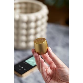 Enceinte sans fil Bluetooth Lexon Mino Plus Alu Jaune clair