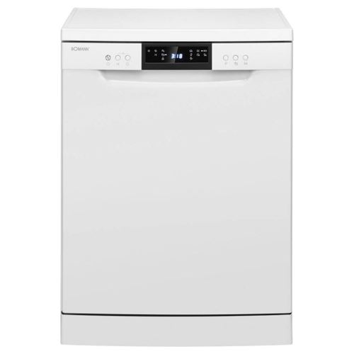 Bomann GSP 7419 Geschirrspüler, Weiß (Standgerät, Besteckkorb, 598 mm breit, 47 dB(A), D, Weiß)