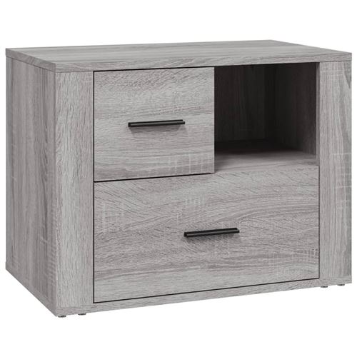 Non Communiqué Gris Vidaxl Table De Chevet Sonoma 60X36x45 Cm Bois D'ingénierie