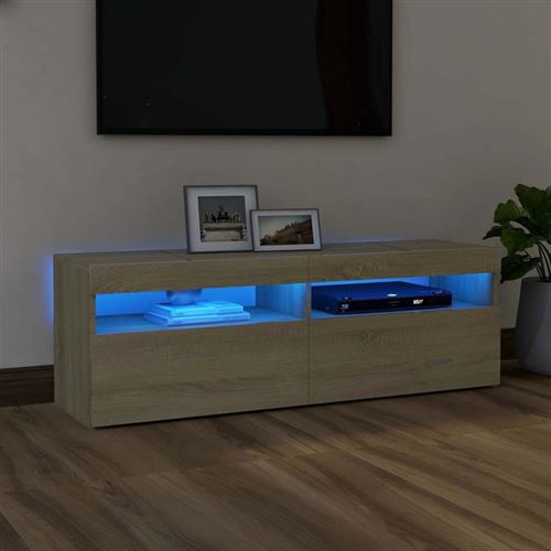 VIDAXL - Meuble TV - Chêne - 120x35x40 cm - Image 3