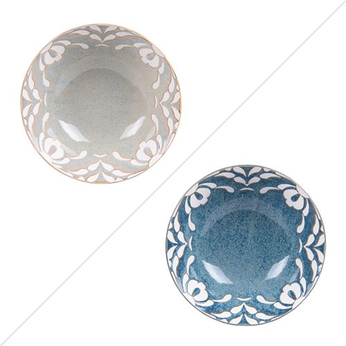 Non Communiqué Bleu Bol Alcazar 15 Cm (Lot De 2) - Table Passion - Porcelaine