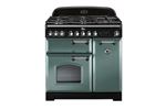 Falcon Classic Deluxe Collection TERRE 90 - Cuisinière (four à deux étages) - pose libre - largeur : 90 cm - profondeur : 67 cm - hauteur : 93 cm - avec système auto-nettoyant - minéral vert