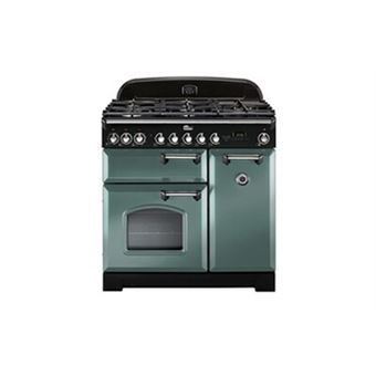 Falcon Classic Deluxe Collection TERRE 90 - Cuisinière (four à deux étages) - pose libre - largeur : 90 cm - profondeur : 67 cm - hauteur : 93 cm - avec système auto-nettoyant - minéral vert