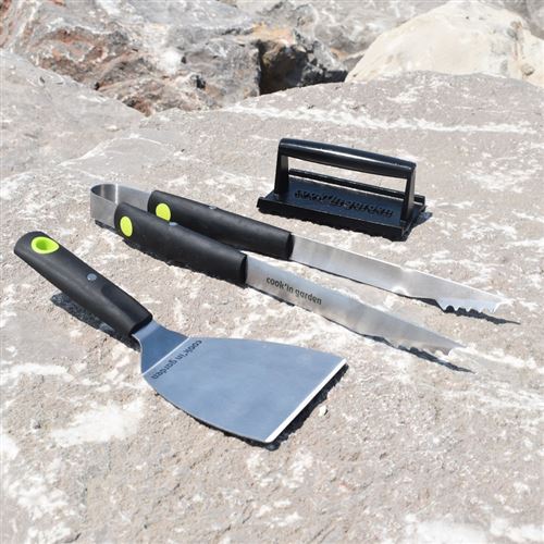Kit d'ustensiles Cook'in Garden pour plancha
