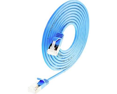 Wirewin 9120042360281 RJ45 Câble réseau câble patch CAT 6a S/STP 0.50 m bleu