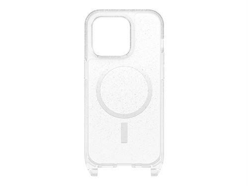 OtterBox React Series - Coque de protection pour téléphone portable - collier - compatibilité avec MagSafe - stardust (paillettes transparentes) - pour Apple iPhone 14 Pro