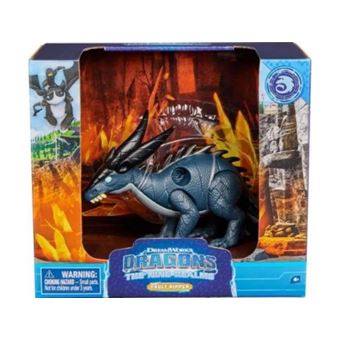 Coffret Dragons Les Neuf Royaumes – Tornade Sismique Noir Avec Battement D’ailes, Figurine 14 Cm + Carte, Dès 4 Ans