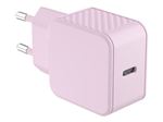 BIGBEN Connected - Adaptateur secteur - 20 Watt - Apple 2.4A, PD 3.0, AFC, Huawei Fast Charge, SCP - sur le câble : USB-C - rose