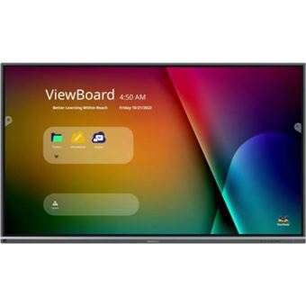 ViewSonic ViewBoard IFP6550-5F - Classe de diagonale 65" 50-5F Series écran LCD rétro-éclairé par LED - interactive - avec écran tactile (multi-touch) / capacité PC en option (slot-in) - 4K UHD (2160p) 3840 x 2160 - Direct LED - 1