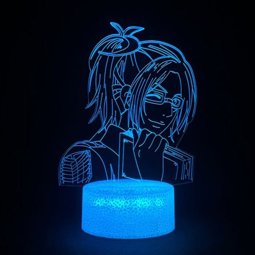 Lampe 3D Tactile Veilleuses Enfant MY1180 Attack on Titan 16 Couleurs avec Telecommande