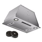 Klarstein Hotte Aspirante Encastrable 52 cm, Hotte de Cuisine LED, 439 m³/h, Min Argent