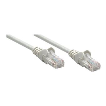Intellinet Network Patch Cable, Cat6A, 0.25m, Grey, Copper, S/FTP, LSOH / LSZH, PVC, RJ45, Gold Plated Contacts, Snagless, Booted, Lifetime Warranty, Polybag - Verbindingskabel - RJ-45 (M) naar RJ-45 (M) - 25 cm - SFTP - CAT 6a - zonder haken - grijs - 1