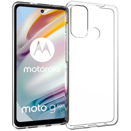 Accezz Coque Clear pour Motorola Moto G60 Transparent