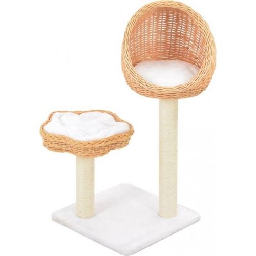 vidaXL Katzen-Kratzbaum Sisal Natürliches Weidenholz