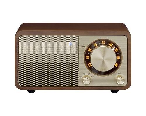 Sangean WR-7 Genuine Mini Radio de table FM Bluetooth rechargeable cerise